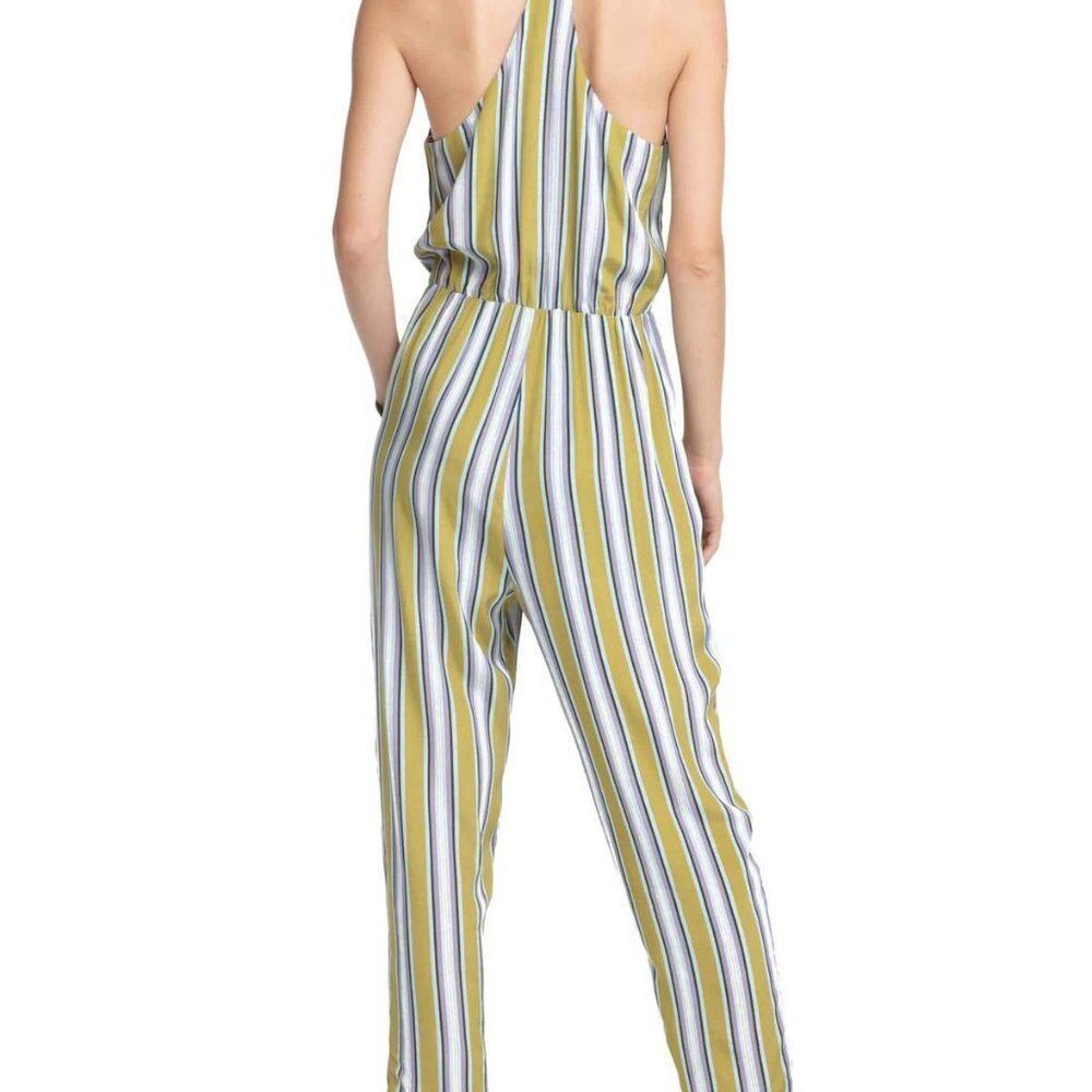 Astr Multicolored Striped Full Length Jumpsuit M - Picture 2 of 16